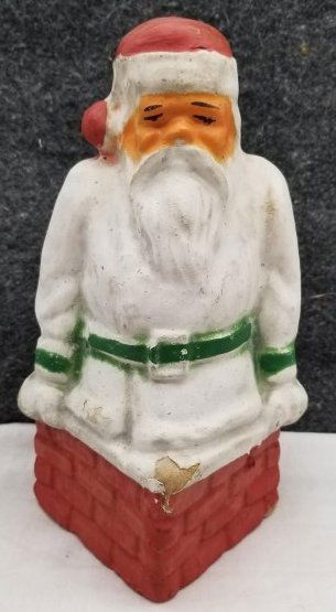 Paper Mache Santa in Chimney Candy Container (1 of 5)