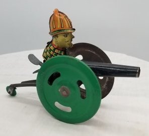 Tin Toy Wind-up Cannon ~ Lithographed Tin (1 of 3)
