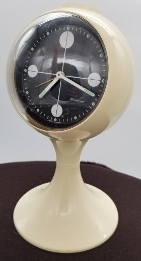 Nelson Style Ball Clock ~ Wind Up Alarm (1 of 6)