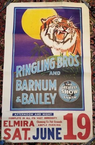 Ringling Brothers Circus Poster circa 1950 (1 of 5)