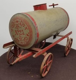19th century Tanker Pull Toy ~ Original Paint (1 of 5)