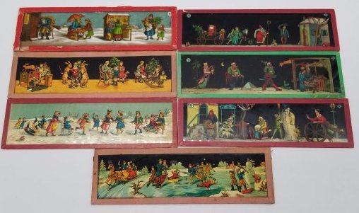 Rare Christmas Magic Lantern Slides ~ (1 of 8)