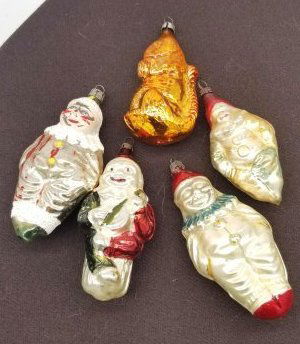 German Blown Glass Feather Tree Ornaments (1 of 6)