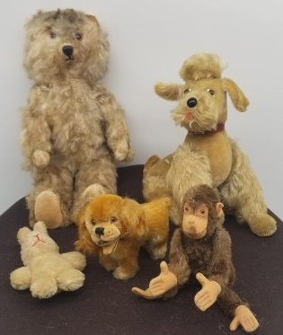 Collection Antique Mohair Animals Steiff ~ Straw Stuffed (1 of 6)