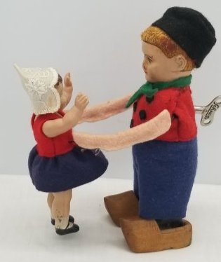 Schuco Wind-up Dutch Boy with Celluloid Child (1 of 5)