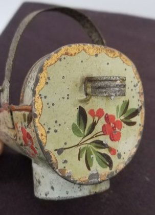 Miniature Antique Tole Coal Hod (1 of 2)