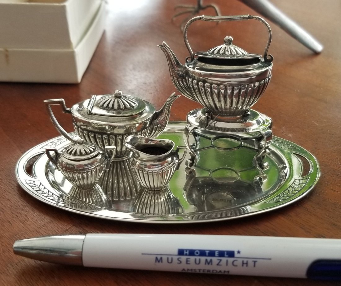 Sterling Silver Miniature Tea Set ~ Exceptional Quality (1 of 2)