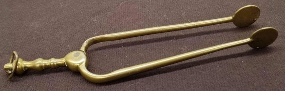 18th Century 8 inch Ember tongs ~ Brass Pipe Lighter (1 of 4)