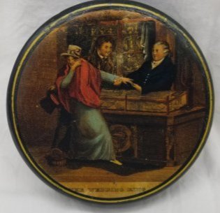 Paper Mache Snuff box ~ 19th century (1 of 4)