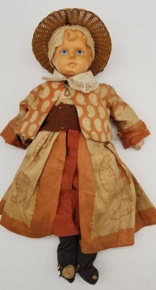 Celluloid Head Doll ~ Great Old Clothes (1 of 4)