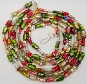 Very Unusual Old Germany Glass Bead Christmas Garland (1 of 4)