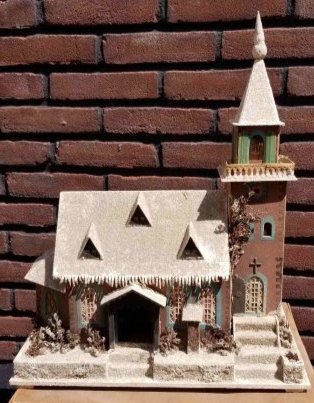 Large German Christmas Candle Church ~ 15 inches tall (1 of 9)
