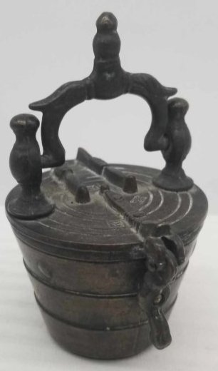 18th century Pharmacy Bronze Cup Weight Set (1 of 3)