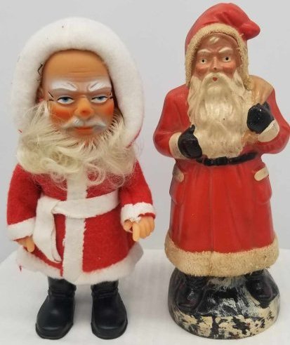 2 Old Santa Claus ~ Candy Container & Mechanical (1 of 5)