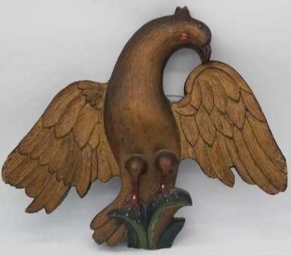Folk Art Carved Eagle ~ 19th Century ~ 22 inch wingspan (1 of 8)