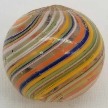 Vintage Marble ~ Handmade German: 1.75cm Handmade Germany, made of Glass, this is part of a collection we are selling, we have sorted them by type, please see photos and decide the manufacture, there are examples by Christensen, Pelti