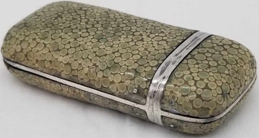 Match Safe ~ Vesta Case ~ Sterling w Shagreen (1 of 4)