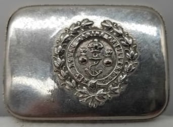 19th Century Match Safe ~ Vesta Case ~ Royal Marine Artillery (1 of 2)