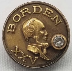 14k 25-year Service pin Borden w/ Small Diamond (1 of 2)