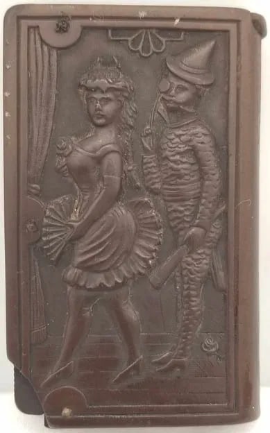 Match Safe 19th Century ~ Vesta Case ~ Gutta Percha ~ Vulcanite (1 of 3)