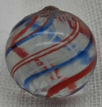 Antique German Handmade Marble ~: Very nice old German Handmade Marble, it is part of a one owner collection we are selling, this is about .9 cm
