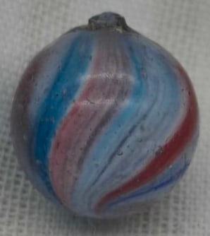 Antique German Handmade Marble ~: Very nice old German Handmade Marble, it is part of a one owner collection we are selling, this is about 1 cm