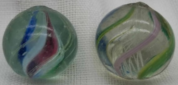 Antique German Handmade Marble ~ Indian Swirl (1 of 4)