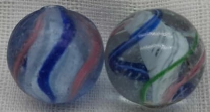 Antique German Handmade Marbles: Very nice old German Handmade Marbles, it is part of a one owner collection we are selling, this is about 1 cm