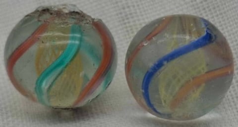 Antique German Handmade Marble: Very nice old German Handmade Marbles, it is part of a one owner collection we are selling, this is about 1 cm