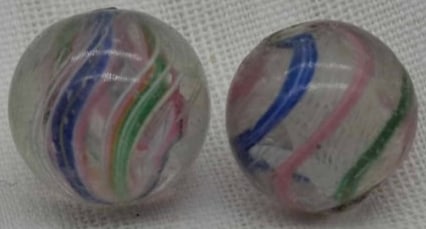 Antique German Handmade Marble: Very nice old German Handmade Marbles, it is part of a one owner collection we are selling, this is about 1 cm