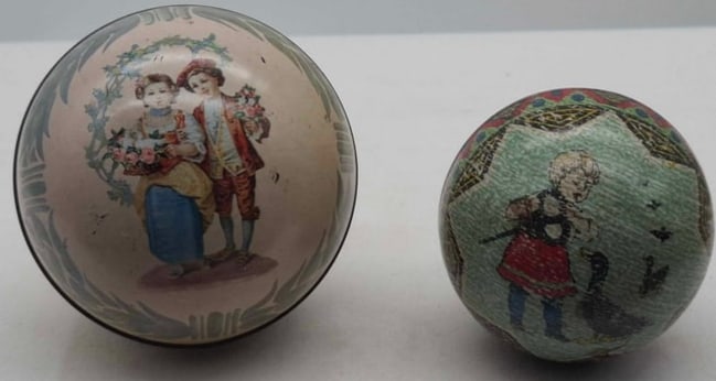 Tin Ball Candy Containers ~ circa 1910 (1 of 7)