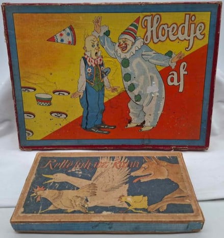Pair of Vintage Games ~ 1890/1920: this is a nice pair of games, Great Graphics