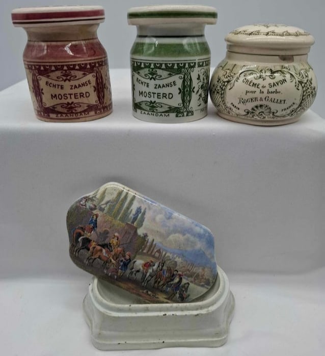 Porcelain Cream Pots and Mustard Jars (1 of 5)