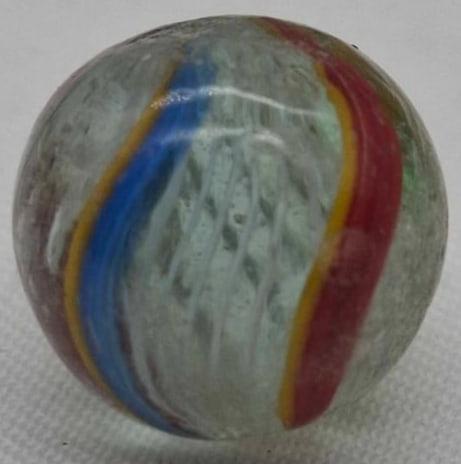 Antique German Handmade Marble ~ circa 1900: Very nice old German Handmade Marble, it is the last part of a one owner collection we are selling, please look at the photos, this is about 1.5 cm