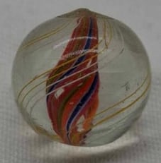 Antique German Handmade Marble ~ circa 1900: Very nice old German Handmade Marble, it is the last part of a one owner collection we are selling, please look at the photos, this is about 1.2 cm