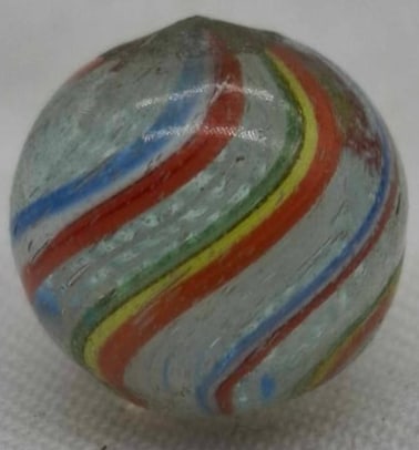Antique German Handmade Marble ~ circa 1900: Very nice old German Handmade Marble, it is the last part of a one owner collection we are selling, please look at the photos, this is about 1.1 cm