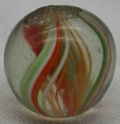 Antique German Handmade Marble ~ circa 1900: Very nice old German Handmade Marble, it is the last part of a one owner collection we are selling, please look at the photos, this is about 1.5 cm