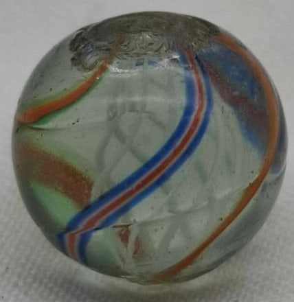 Antique German Handmade Marble ~ circa 1900: Very nice old German Handmade Marble, it is the last part of a one owner collection we are selling, please look at the photos, this is about 1.5 cm