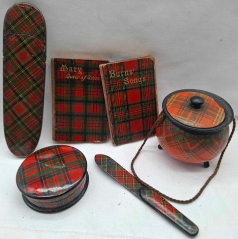 Collection Tartanware ~ Glove stretcher ~ Shot Glass ~ Etc (1 of 4)