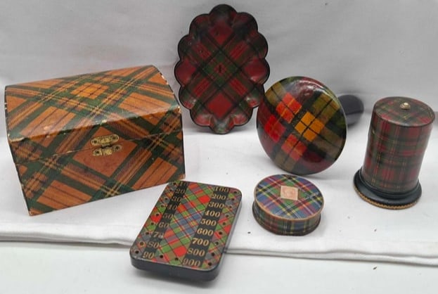 Collection Tartanware ~ Glove stretcher ~ Shot Glass ~ Etc (1 of 5)