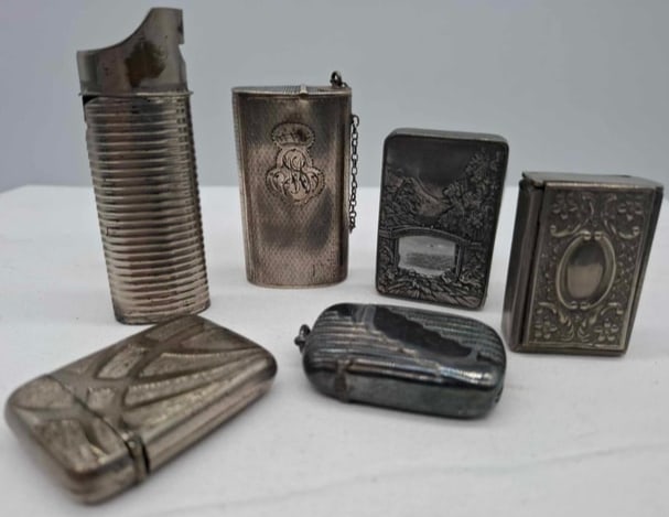 Collection of Vintage Vesta Cases ~ Match Boxes (1 of 4)