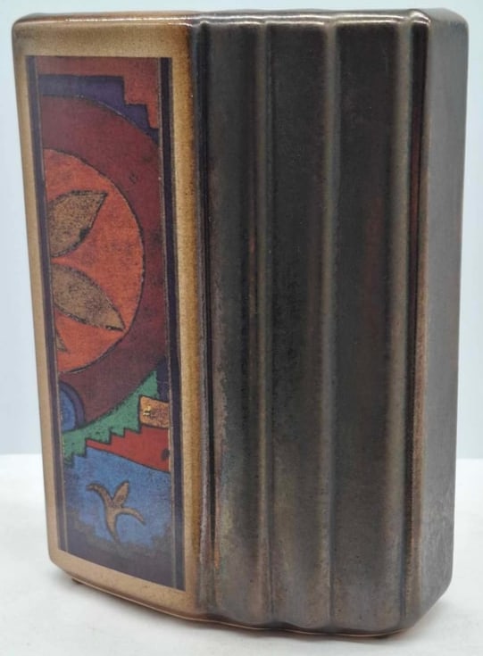 Dumler & Breiden Mid Century Vase ~ West Germany: A Beautiful little Mid Century Pottery vase, it is about 9 1/2 inches tall