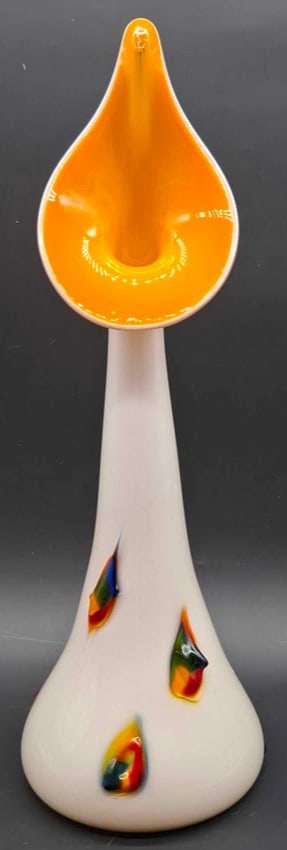 Large Murano Cased Glass Vase (1 of 8)