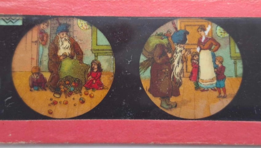 Magic Lantern Slides ~ Santa Claus (1 of 9)