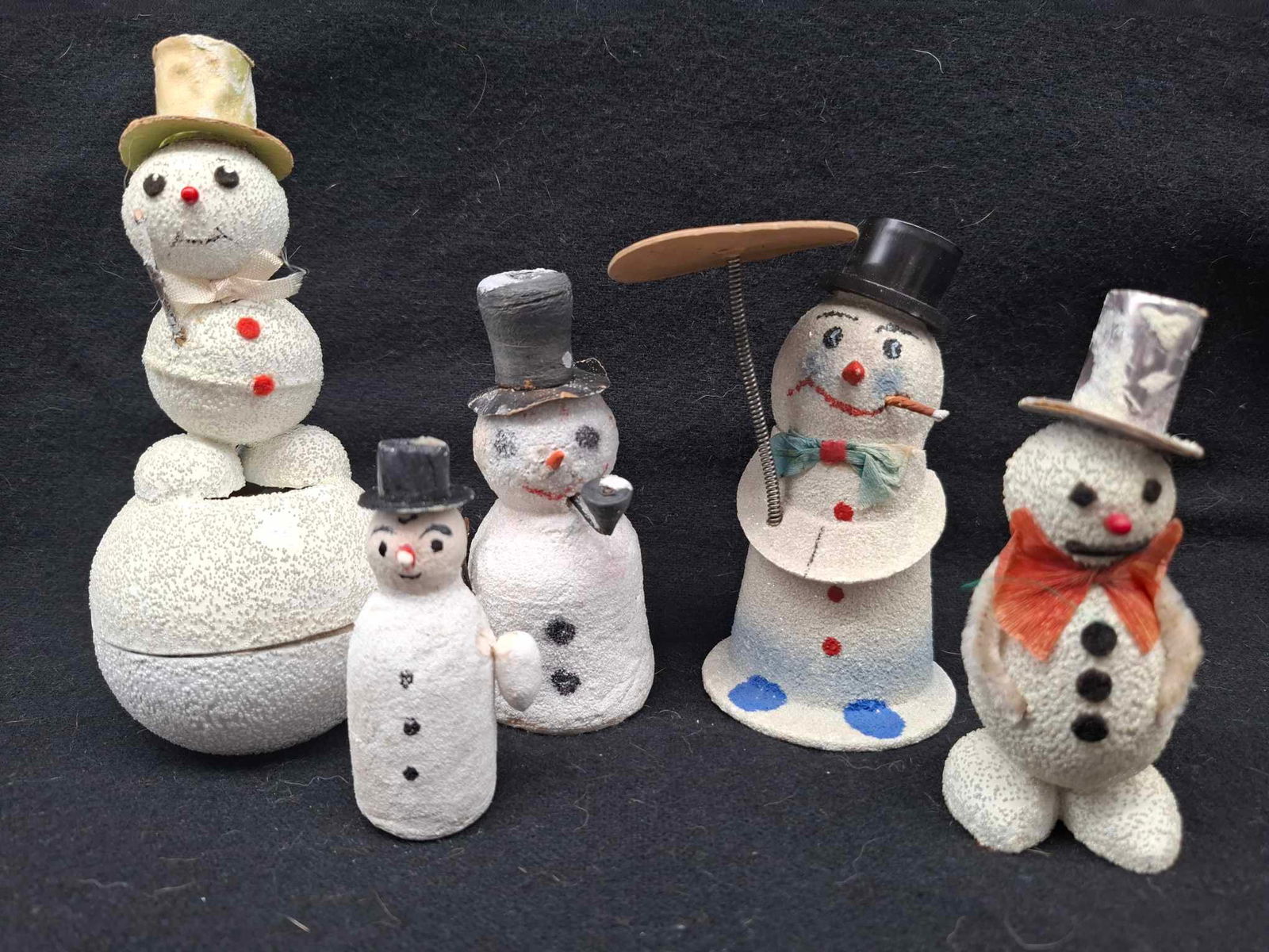 Collection Snowmen Candy Containers & Spun Cotton (1 of 5)