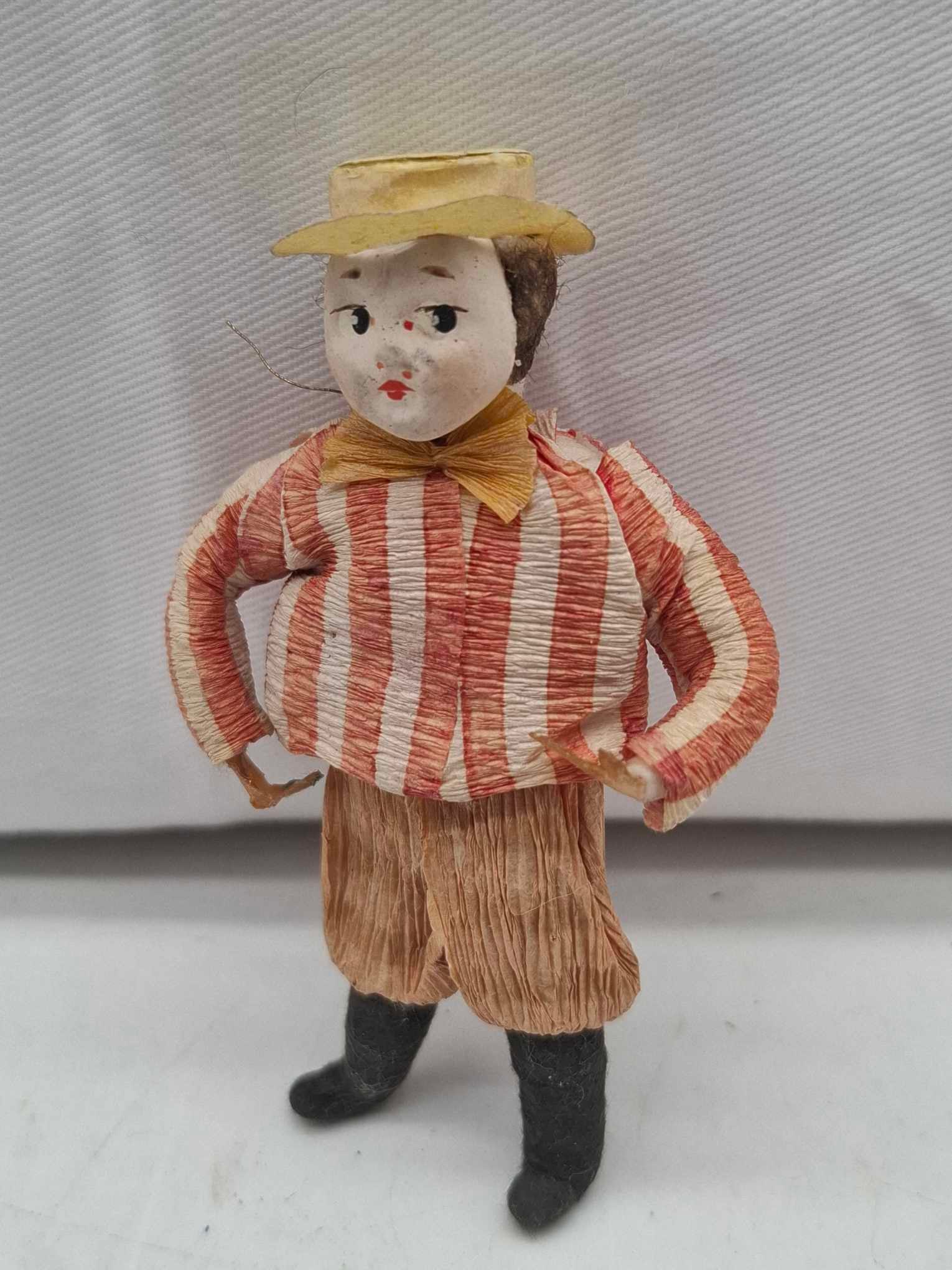 Spun Cotton and Paper Mache Feather Tree Ornament (1 of 3)