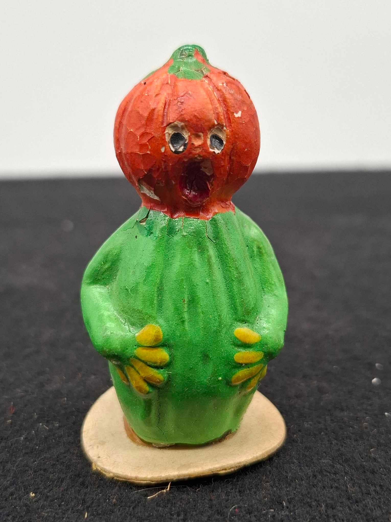 German Paper Mache Halloween Pumpkin Man (1 of 3)