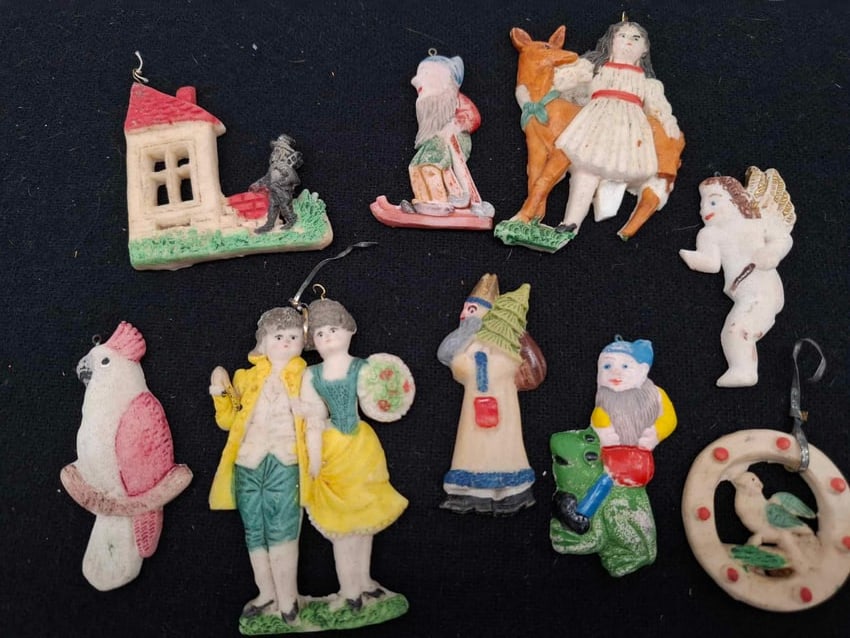 Feather Tree Ornaments ~ Old German (1 of 4)