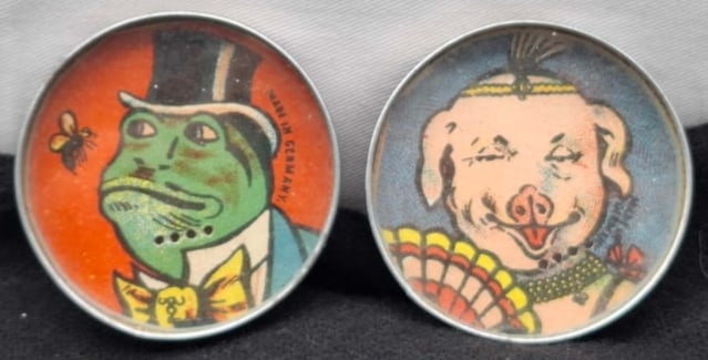 Old German Tin Dexterity Game (1 of 2)