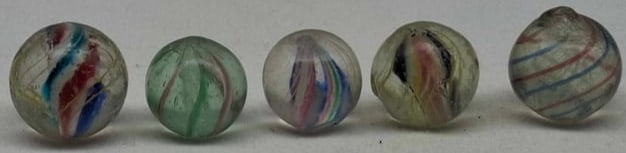 Antique German Handmade Marble ~ circa 1900: Very nice old German Handmade Marble, it is the last part of a one owner collection we are selling, please look at the photos, Largest is about 1.6 cm